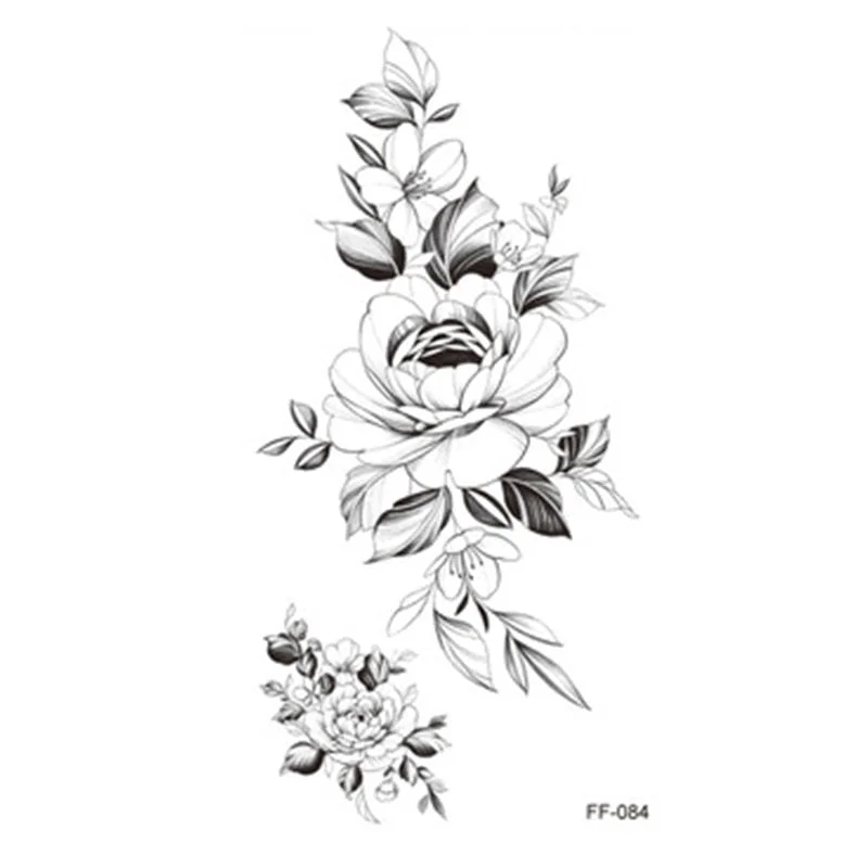 Large Body Art Arm Sleeves Snake Flower Temporary Tattoo Sticker Fast Rock Tattoo Women Waist Bracelet Fake Flash Tatoos Totem