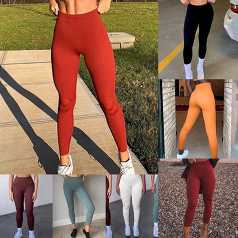 Ootddress Ribbed Yoga Leggings Sports Tights Women Seamless Knit Yoga Pants White Femme Gym Leggings Skinny Workout Fitness Push Up 9 Ootddress Ribbed Yoga Leggings Sports Tights Women Seamless Knit Yoga Pants White Femme Gym Leggings Skinny Workout Fitness Push Up