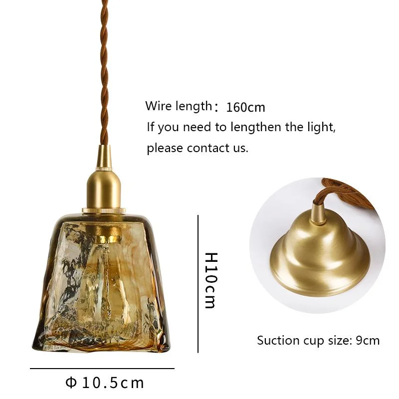 Nordic Minimalist Copper Pendant Lights Glass Pendant lamp Living Room Lamp Kitchen Lighting Bedroom Bar Dining Room hanglamp