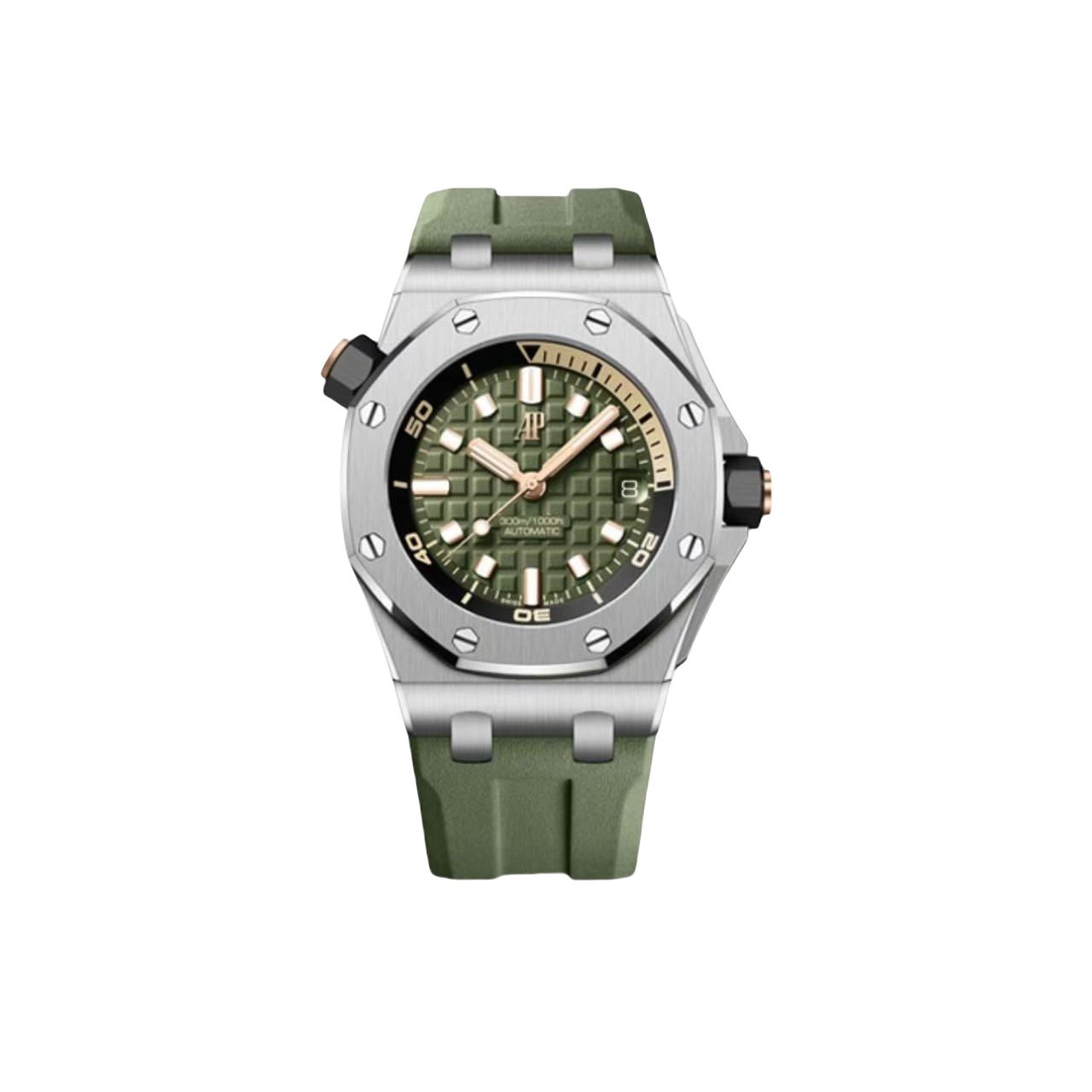 APS廠 AUDEMARS PIGUET 愛彼皇家橡樹離岸型 自動機械機芯 42mm 綠色錶盤