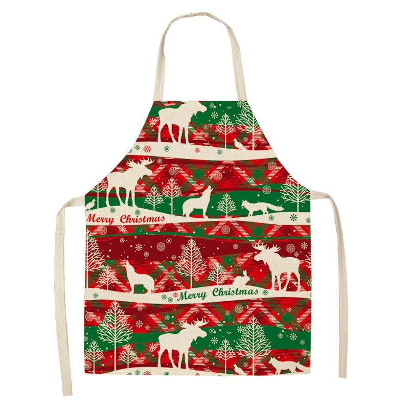 Christmas Cute Cartoon Polyester Apron 1 Piece