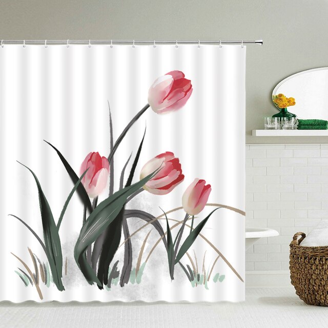 

Shower Curtain – Plum Flower Plant-180*180cm, 501 Original