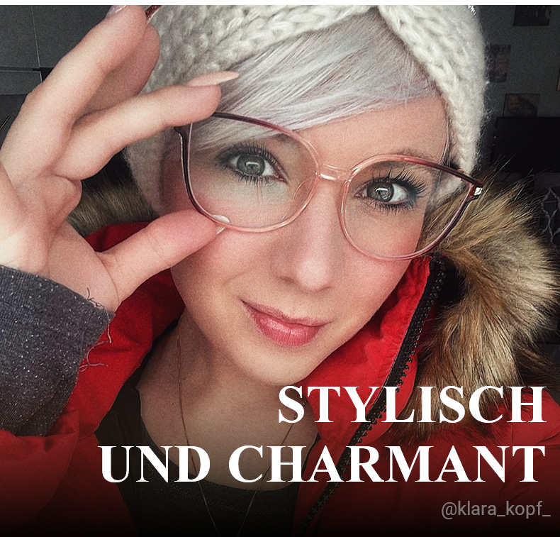 Cora Rot-Schwarz Cateye Brille