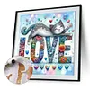 Love Cat-Paint by Numbers Acrylic Painting 20*20cm