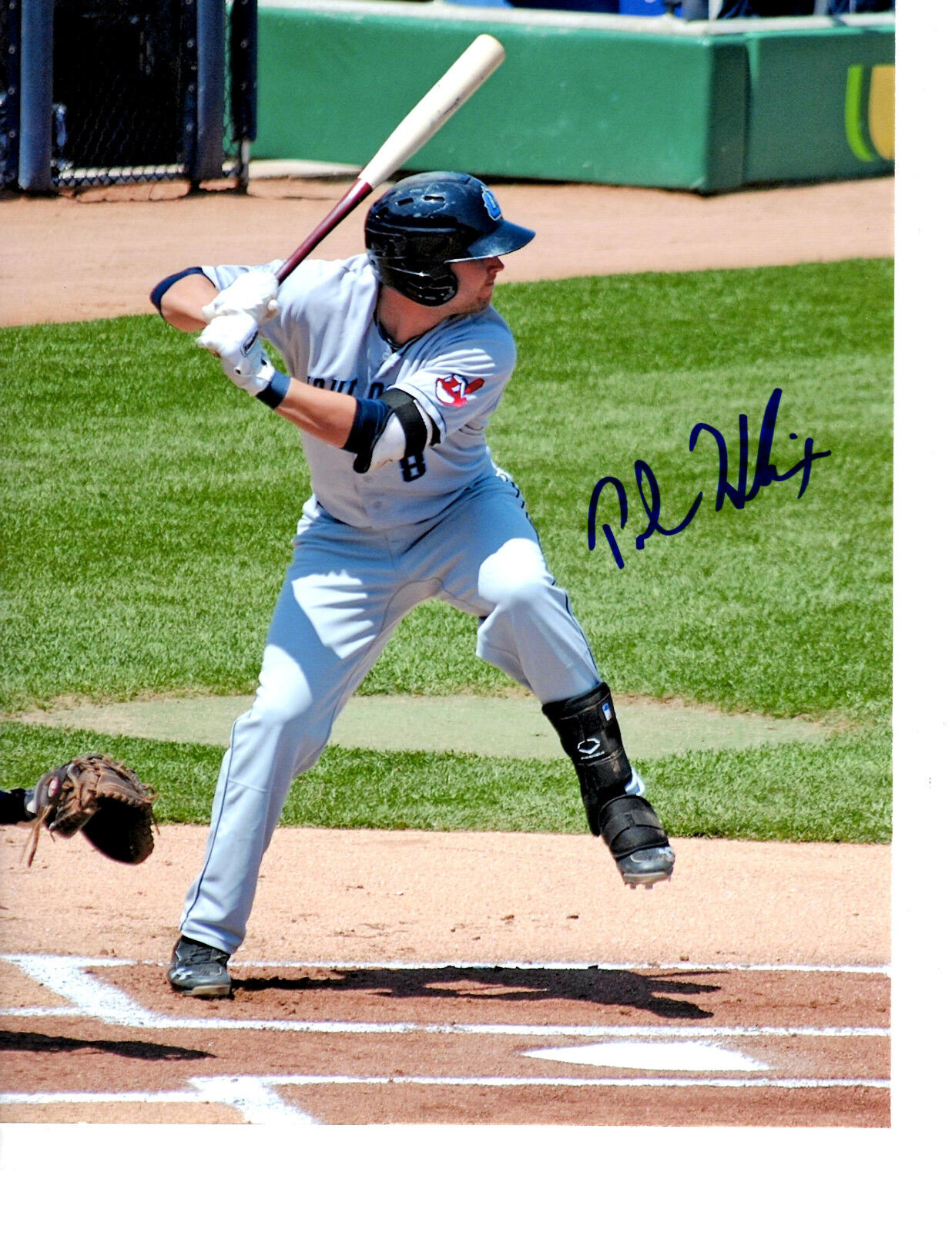 Paul Hendrix Cleveland Indians top prospect hand signed auto 8x10 TCU