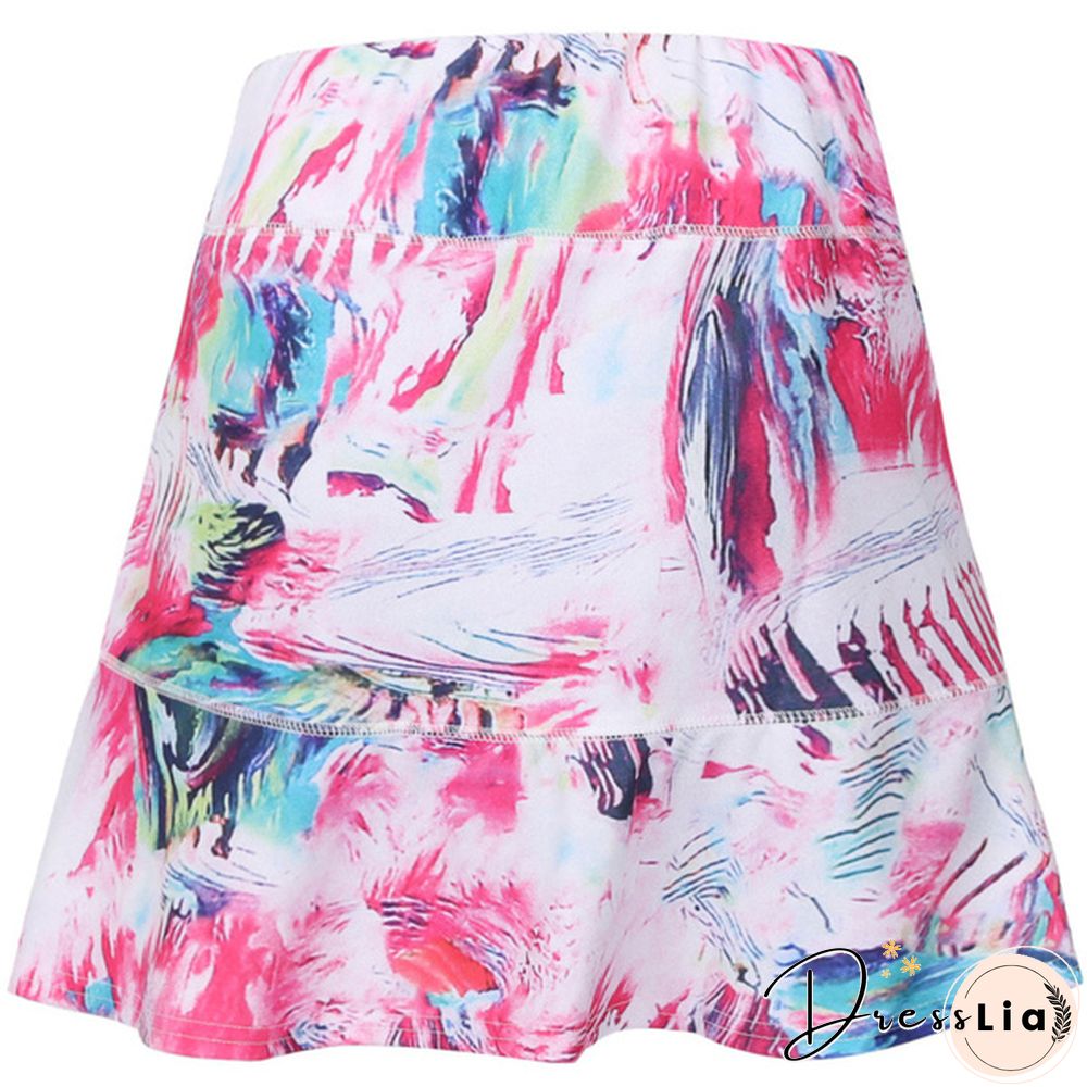 Women's Athletic A-Line Skirt Tennis Golf Skirt With Shorts Workout Running Skort