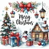 (Multi-Style)Christmas Cottage-14CT Counted Cross Stitch 40*40cm/15.75*15.75in tapestrymarket