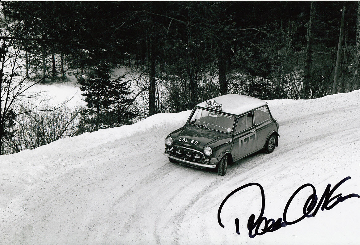 Rauno Aaltonen Hand Signed Mini Cooper Photo Poster painting 12x8 8.