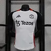 Joyfball 2025/2026 Player Version Manchester United Pre-Match Kit White（The player version jersey is a bit tight, please pay attention to the size selection）