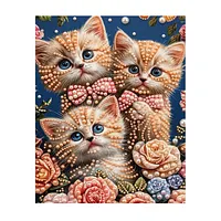 Rose Garden Kittens - Pearls Painting
