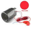 General LED Car Exhaust Pipe Carbon Fiber Texture Tail Throat Stainless Steel Modified Luminous Tube