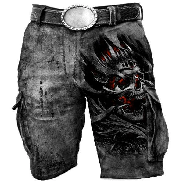 JELLYBUDDY™Mens Skull Freedom Print Shorts