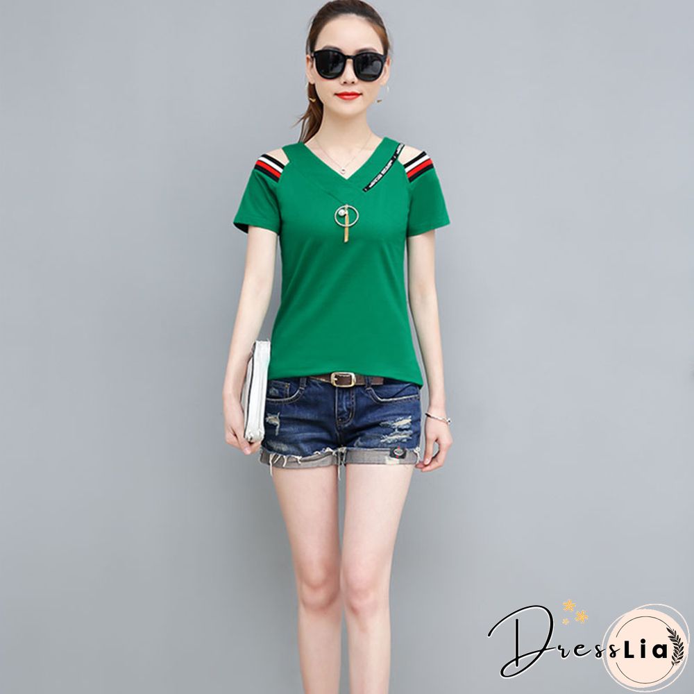 Bobokateer Off The Shoulder Tops For Women Tshirt Summer T-Shirt Cotton T Shirt Women Shirts Tee Shirt Femme Camiseta Mujer