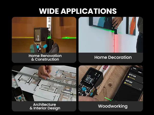 Product Introduction of Mileseey XTAPE1 Digital Tape Measure. Professional 330Ft Laser Measuring Tool & 12Ft Measuring Tape with Green Laser Extension. Instant Digital Readout. P2P. App Sync. Replaceable Blades Module 11