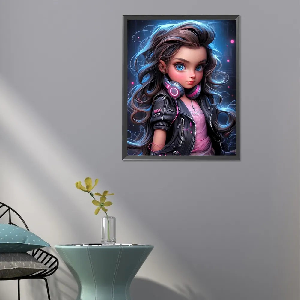 Full Round Diamond Painting 40*50cm - Sweet Girl