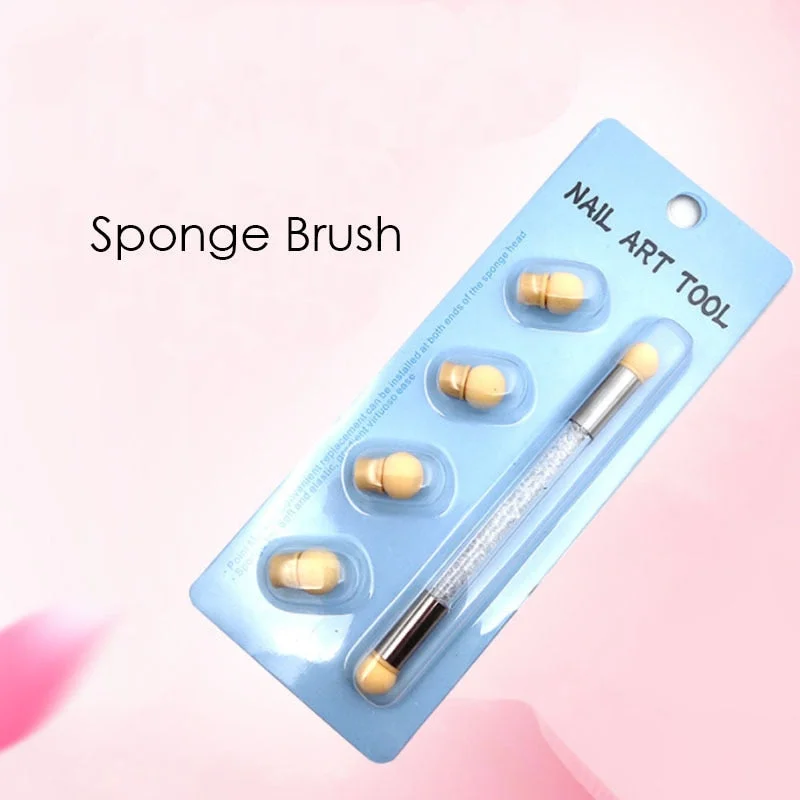 Ombre Effect Nail Art Brush Gradient Design UV Gel Polish Draw Paint Pen Cylindrical Nylon Bristles Plastic Protection Manicure-Nail Inspo