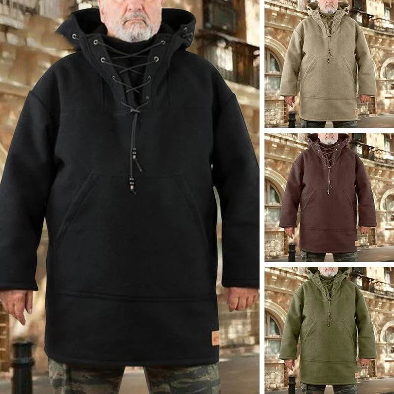 Men’s Woolen Heavy Coat Pullover Outdoor Jacket