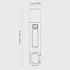 10Pcs LED Flashlight Telescopic Zoomable Flashlight with Hook for Camping Hiking