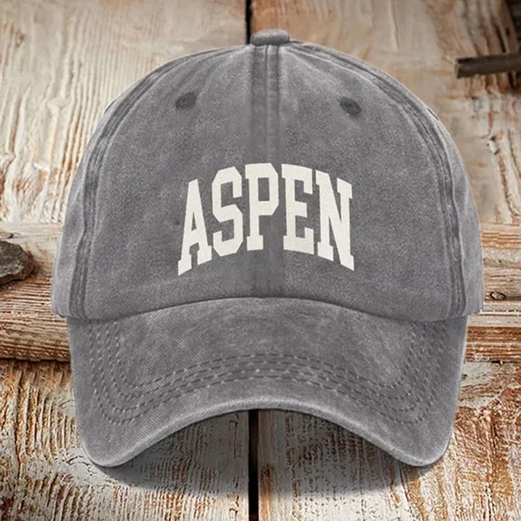 Comstylish Unisex Aspen Ski Letter Print Hat