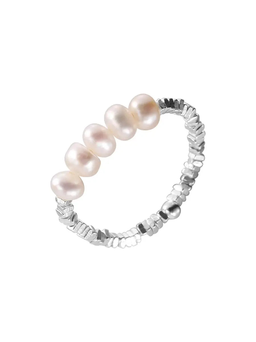 Pearl Silver Ring