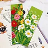 6pcs Flowers-DIY Stamped Cross Stitch Bookmark 47x28cm (Single-Sided)