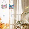 2pcs Butterfly Diamond Painting Double-sided Crystal Window Suncatcher Craft Set Birthday Gifts Home Garden Decor Hanging Kit