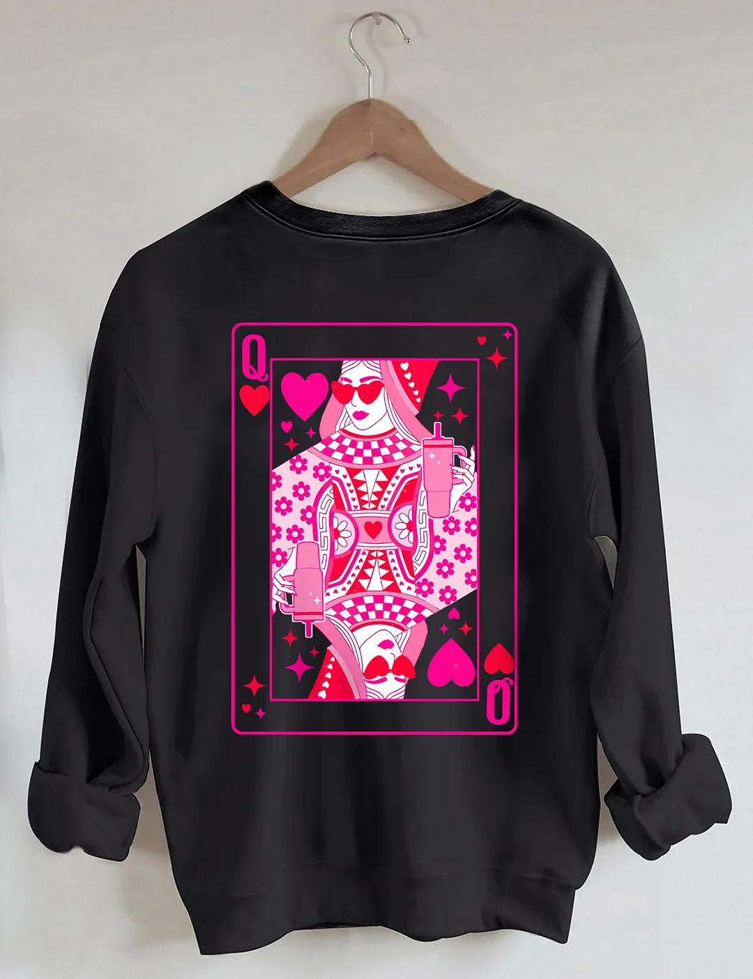  Queen Of Hearts Valentine's Day Sweatshirt 