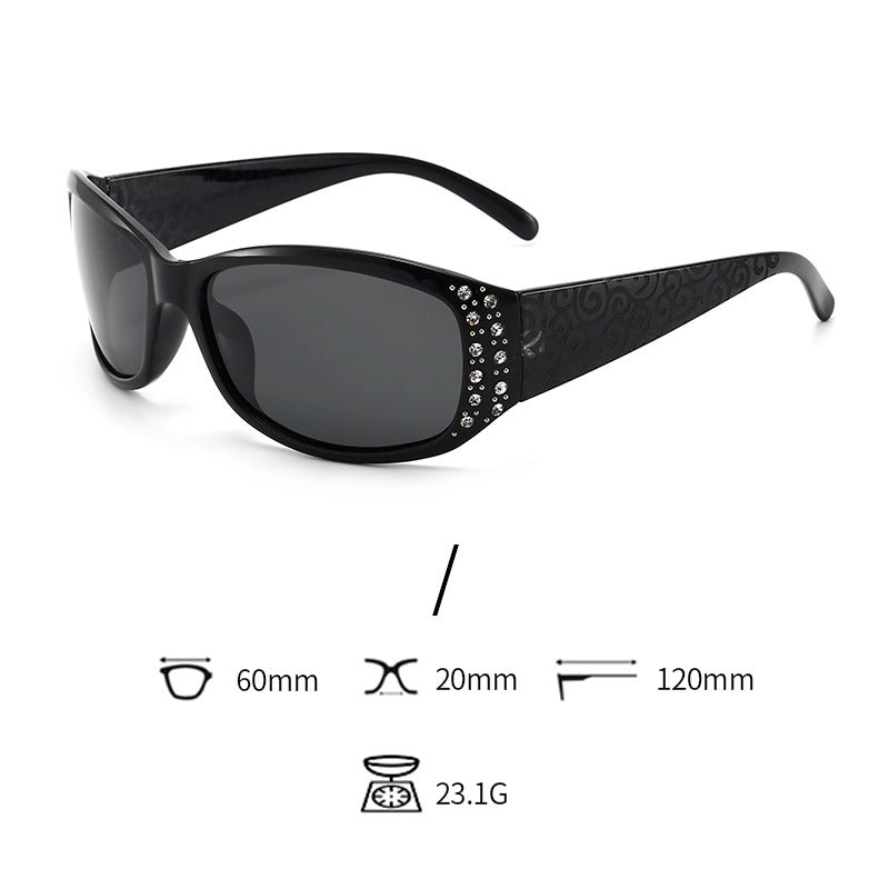 Elegant Streetwear Geometric Tac Oval Frame Full Frame Glasses