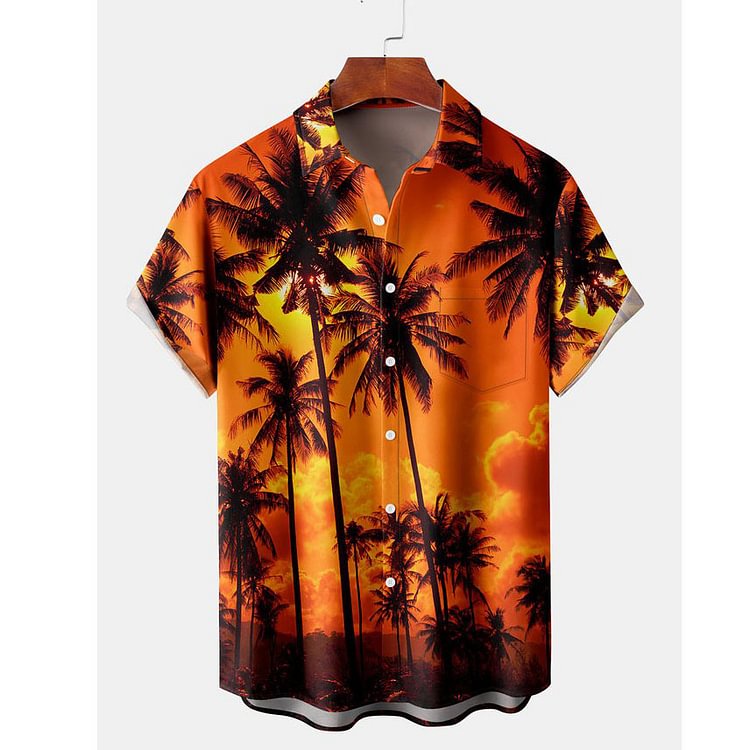 Men's Coconut Short Sleeve Beach Shirt