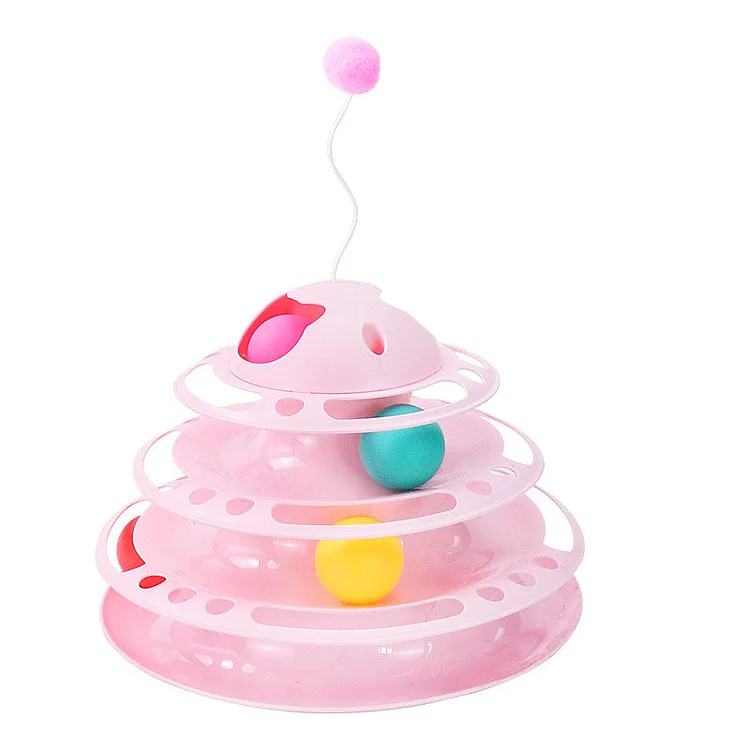 The Insane Four-Tier Ball Track Tower Cat Toy