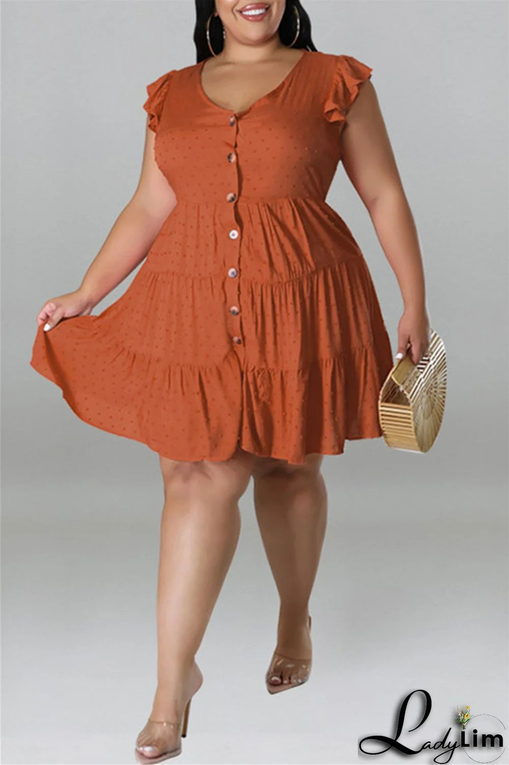 Black Fashion Casual Plus Size Solid Patchwork V Neck Sleeveless Dress