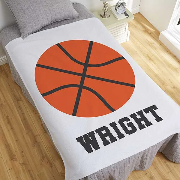 Personalized Basketball Blanket for Comfort & Unique| BKKid113