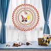 DIY Diamond Painting Double-sided Rotatable Santa Hanging Wind Chime Suncatcher Hanging Kit