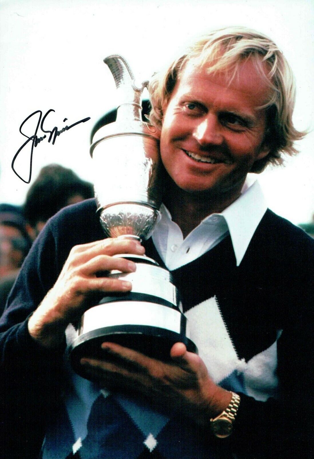 Jack NICKLAUS SIGNED Autograph 12x8 Rare Photo Poster painting 1 AFTAL GOLF The Open Winner