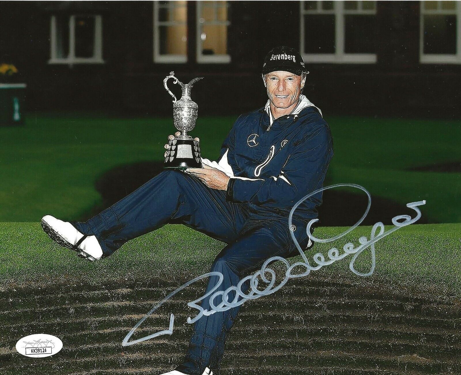 Bernhard Langer signed British Open Trophy 8x10 Photo Poster painting autographed JSA