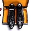 Men's Business Casual Crocodile Leather Shoes
