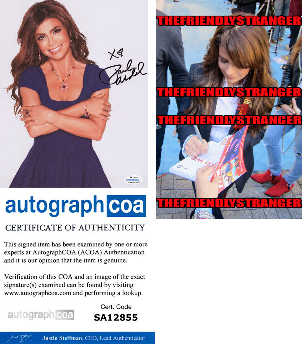 PAULA ABDUL signed Autographed 8X10 Photo Poster painting a PROOF Singer SEXY American Idol ACOA