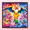 Pokémon-11CT Stamped Cross Stitch 40*40cm/15.75*15.75in