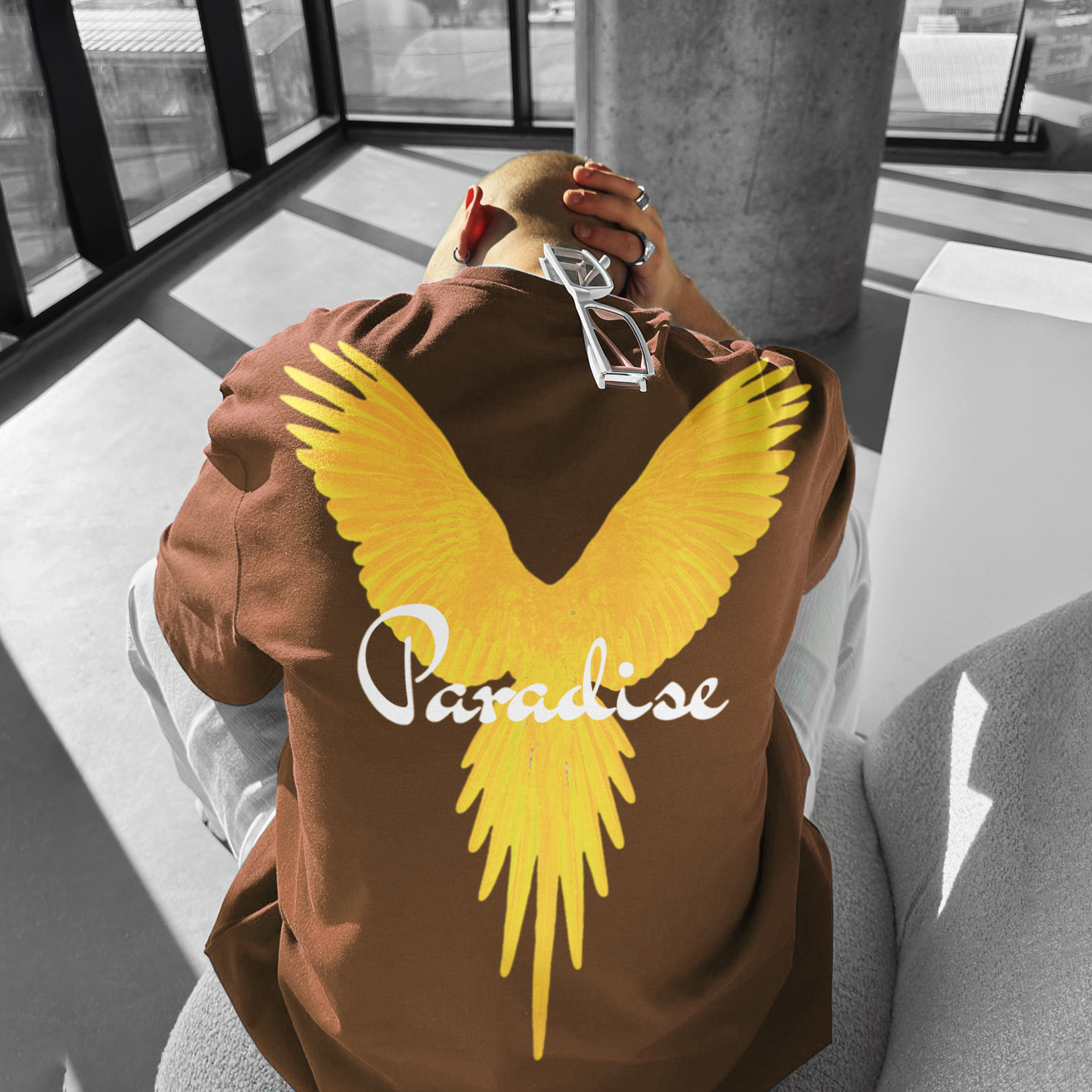 Oversize Parrot Retro Tee