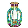(US Local)Wood Flower Diamond Painting Flower Vase Ornaments for Home Office Decor