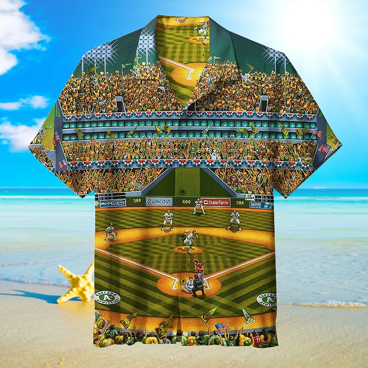 Baseball Game|Unisex Hawaiian Shirt