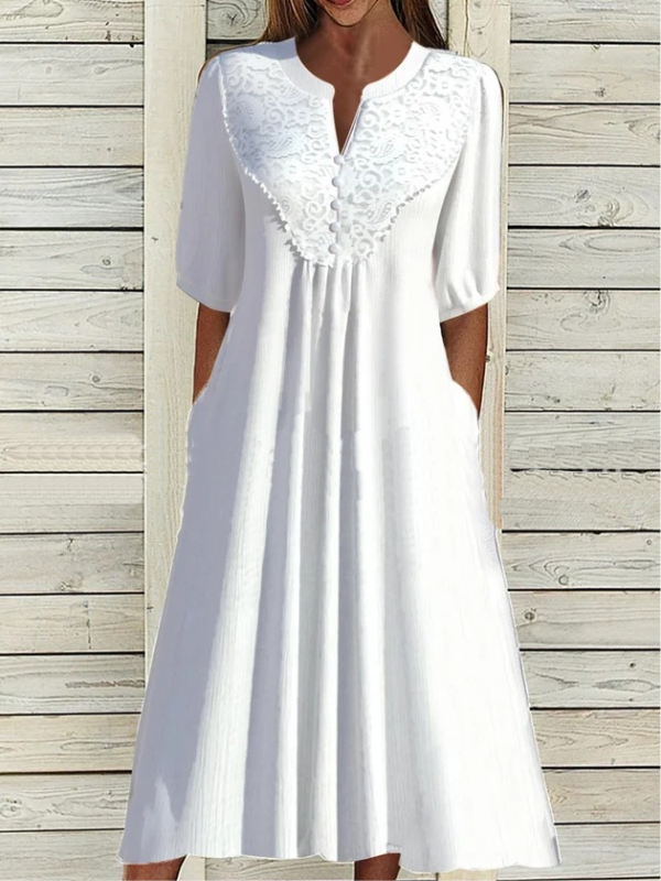 Women's Lace Patchwork Long Skirt