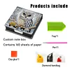 5D DIY Leather Diamond Painting Memo Pad Holder with 160 Sheets Paper (Owl)