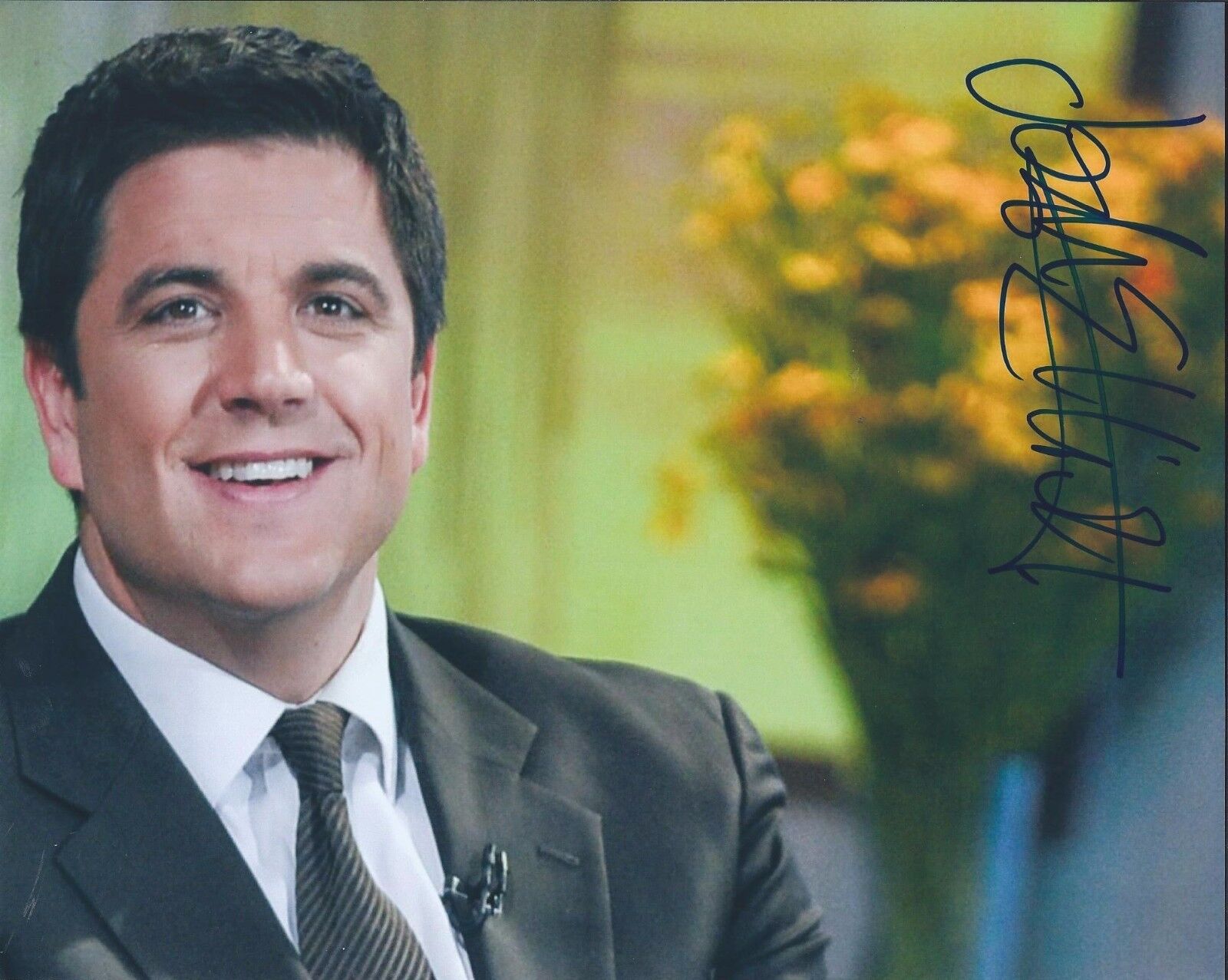 Josh Elliott Signed Autographed 8x10 Photo Poster painting NBC Sports News Journalist