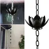 Lotus Rain Chain Rain Catcher Chain Outdoor Garden Hanging Rain Catcher Cups