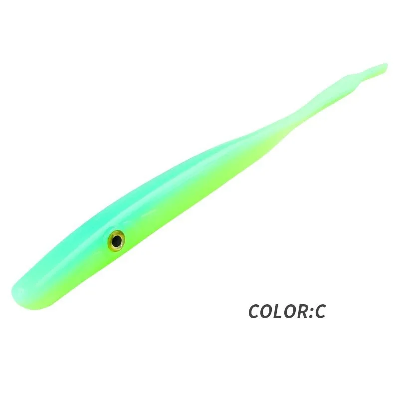 Xaperni  Fishing Tackle 125mm 180mm Crazy Slug Soft Fishing Lure Seabass Artificial Bait Silicone Worm Shad Eel Needfish