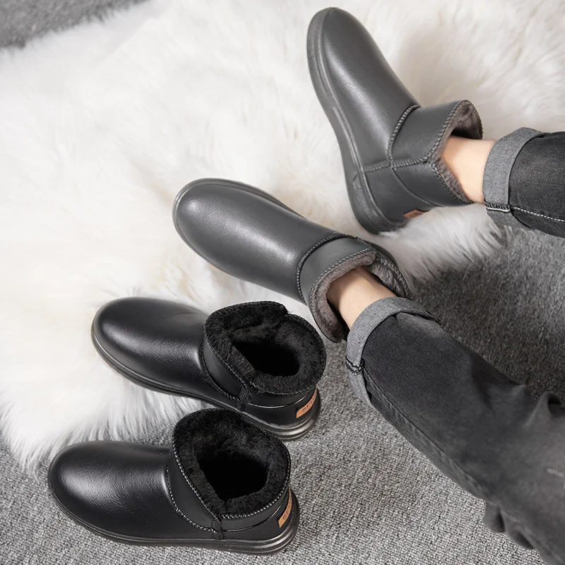 Qengg Qengg Sales] Snow Boots With Men And Women 2023 Hot Plus Thick And Non-Skid Waterproof Warm Cotton Boots