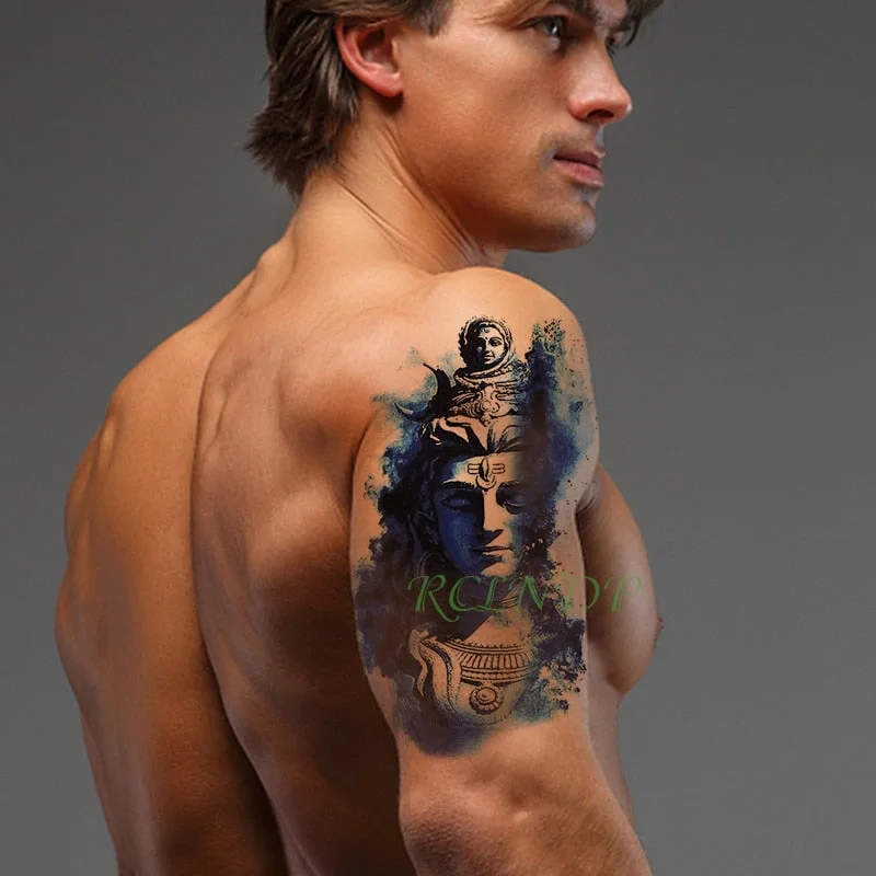 Waterproof Temporary Tattoo Sticker Jesus Fake Tatto Flash Tatoo Leg Arm back Large size body art for Men Girl Women