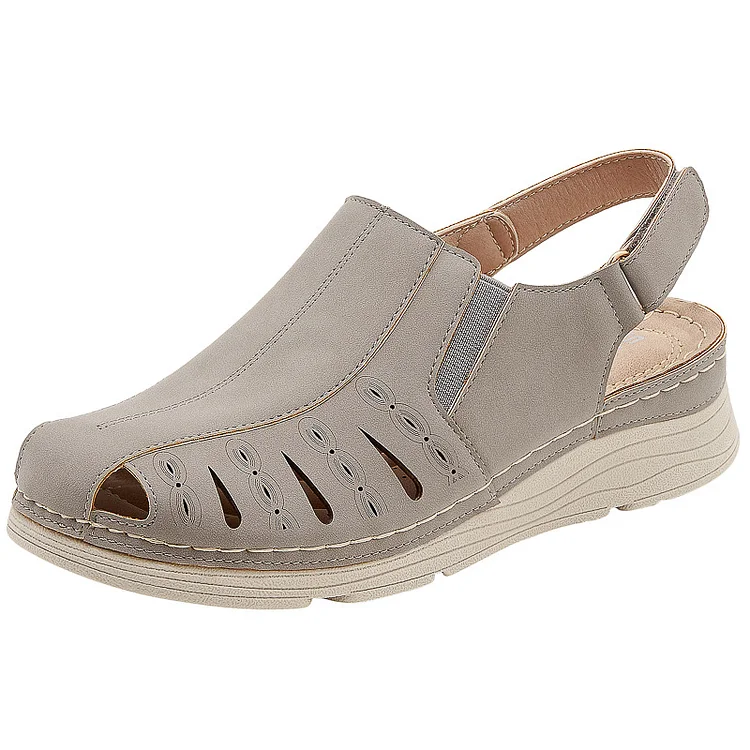 Casual Orthopedic Velcro Walking Wedge Toe Sandals SIKETU Stunahome.com