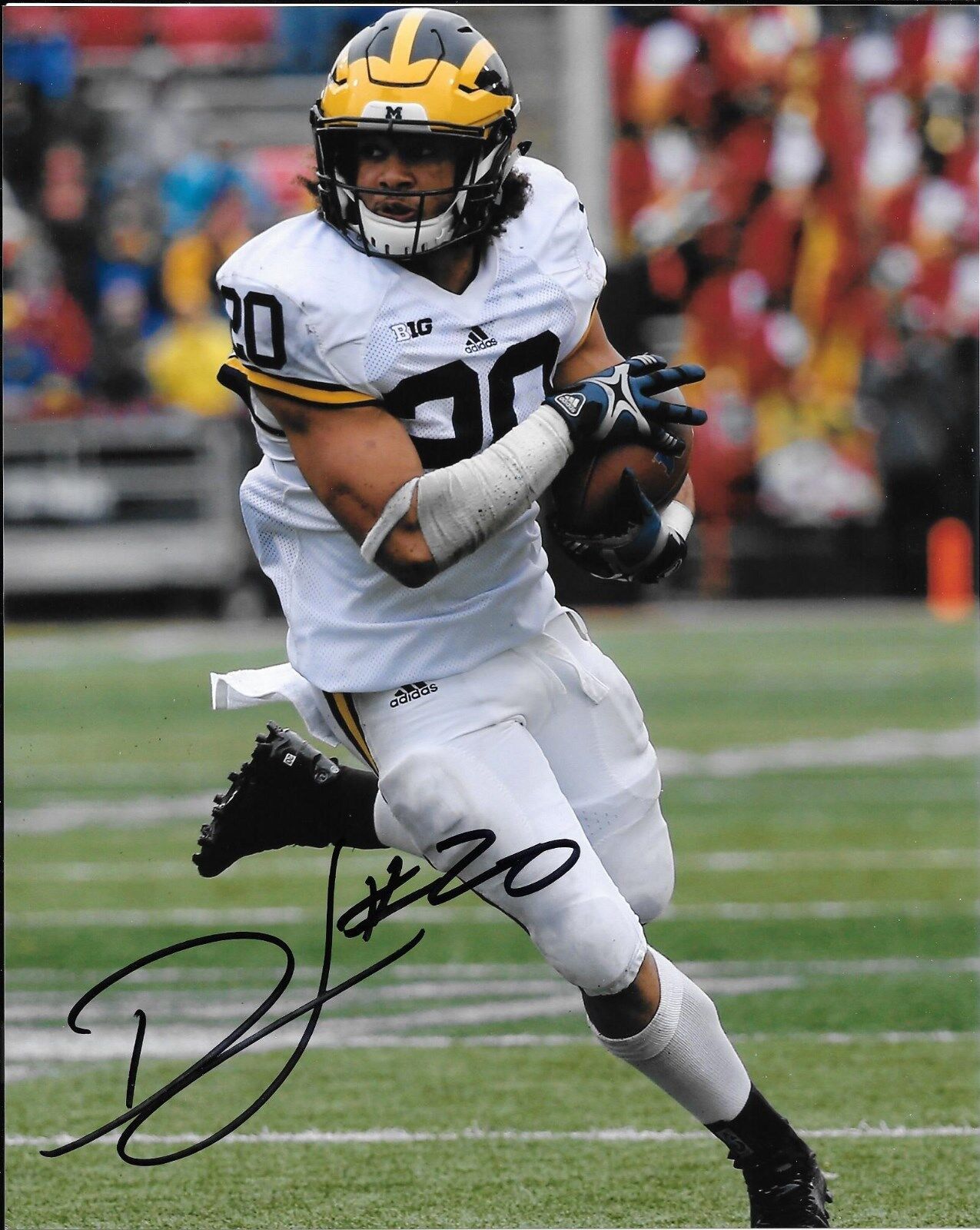 DRAKE JOHNSON HAND SIGNED MICHIGAN WOLVERINES 8X10 Photo Poster painting W/COA